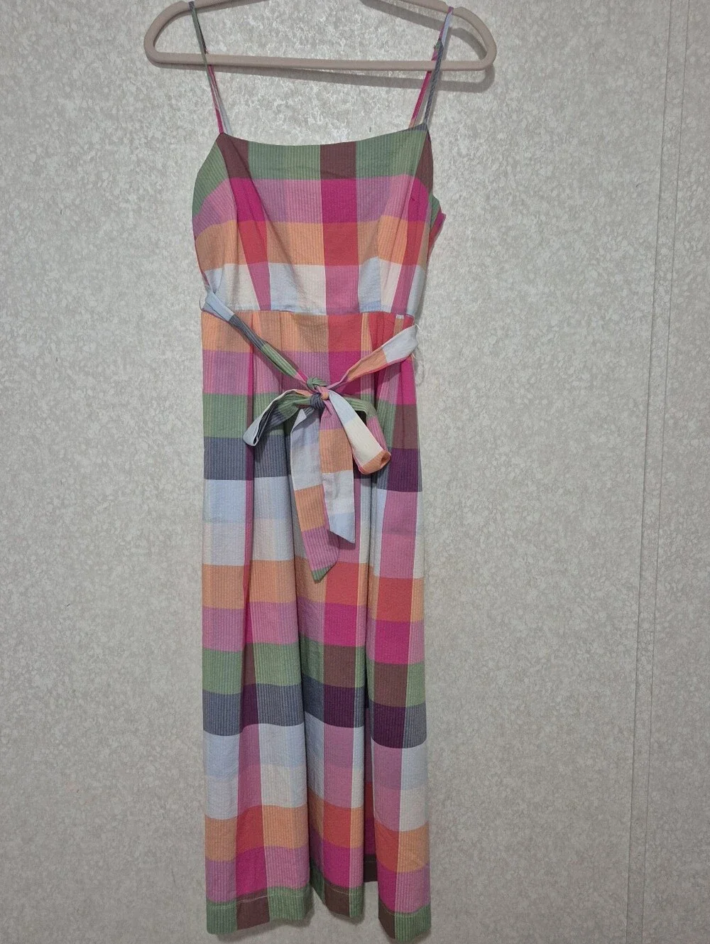 NWT KATE SPADE X TARGET Multi-Color Checkered Spaghetti Strap Dress-Size:S